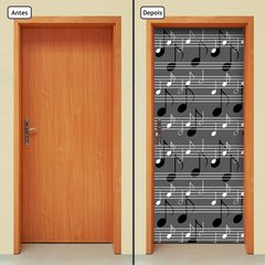 Adesivo Decorativo de Porta - Notas Musicais - 233cnpt - comprar online