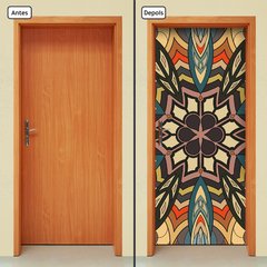 Adesivo Decorativo de Porta - Mandala - 2351cnpt - comprar online