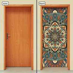 Adesivo Decorativo de Porta - Mandala - 2353cnpt - comprar online