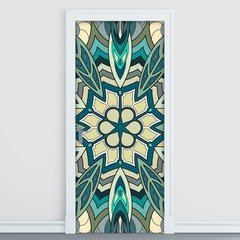 Adesivo Decorativo de Porta - Mandala - 2354cnpt