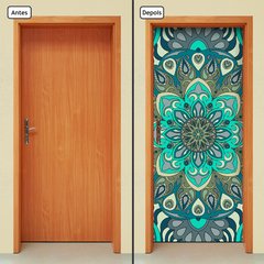 Adesivo Decorativo de Porta - Mandala - 2356cnpt - comprar online