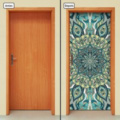 Adesivo Decorativo de Porta - Mandala - 2357cnpt - comprar online