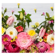 Papel de Parede Flor Rosa Floral Rosas Natureza Sala Painel Adesivo - 235pc - comprar online