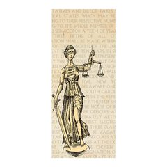 Adesivo Decorativo de Porta - Estátua Da Justiça - Direito - 2369cnpt na internet