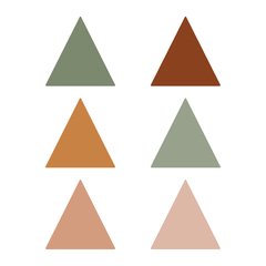 Adesivo de Parede Infantil 135 Triângulos Boho Chic Quarto - 236ir - comprar online
