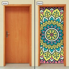 Adesivo Decorativo de Porta - Mandala - 2372cnpt - comprar online