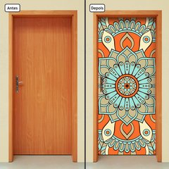 Adesivo Decorativo de Porta - Mandala - 2373cnpt - comprar online