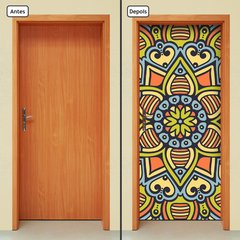 Adesivo Decorativo de Porta - Mandala - 2374cnpt - comprar online