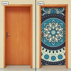 Adesivo Decorativo de Porta - Mandala - 2377cnpt - comprar online