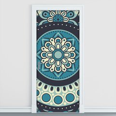 Adesivo Decorativo de Porta - Mandala - 2377cnpt