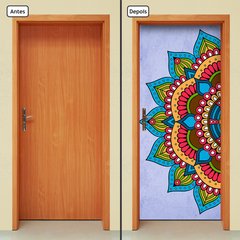 Adesivo Decorativo de Porta - Mandala - 2379cnpt - comprar online