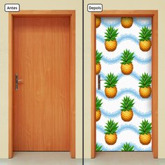 Adesivo Decorativo de Porta - Abacaxi - 2381cnpt - comprar online