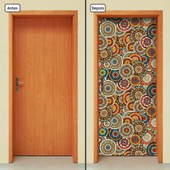 Adesivo Decorativo de Porta - Mandalas - 2393cnpt - comprar online