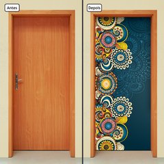 Adesivo Decorativo de Porta - Mandalas - 2394cnpt - comprar online