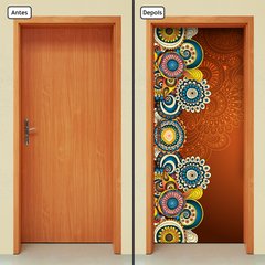 Adesivo Decorativo de Porta - Mandalas - 2397cnpt - comprar online