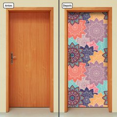 Adesivo Decorativo de Porta - Mandalas - 2401cnpt - comprar online