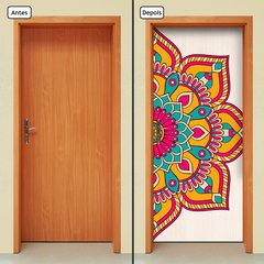 Adesivo Decorativo de Porta - Mandala - 2403cnpt - comprar online