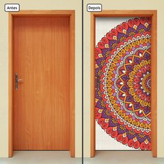 Adesivo Decorativo de Porta - Mandala - 2404cnpt - comprar online