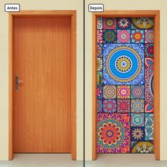 Adesivo Decorativo de Porta - Mandalas - 2408cnpt - comprar online