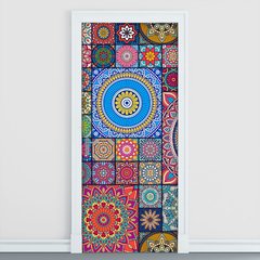 Adesivo Decorativo de Porta - Mandalas - 2408cnpt