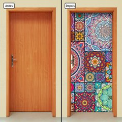 Adesivo Decorativo de Porta - Mandalas - 2409cnpt - comprar online