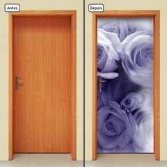 Adesivo Decorativo de Porta - Rosas - Flores - 240cnpt - comprar online