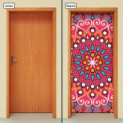 Adesivo Decorativo de Porta - Mandala - 2411cnpt - comprar online