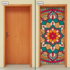 Adesivo Decorativo de Porta - Mandala - 2412cnpt - comprar online