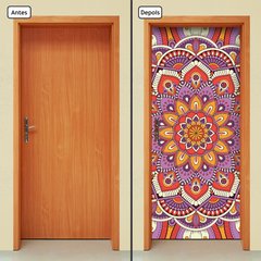 Adesivo Decorativo de Porta - Mandala - 2414cnpt - comprar online