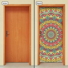 Adesivo Decorativo de Porta - Mandala - 2415cnpt - comprar online
