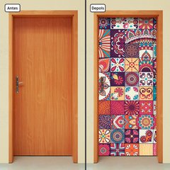 Adesivo Decorativo de Porta - Mandalas - 2416cnpt - comprar online