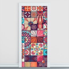 Adesivo Decorativo de Porta - Mandalas - 2417cnpt