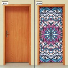 Adesivo Decorativo de Porta - Mandala - 2421cnpt - comprar online