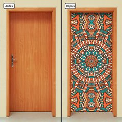 Adesivo Decorativo de Porta - Mandala - 2422cnpt - comprar online