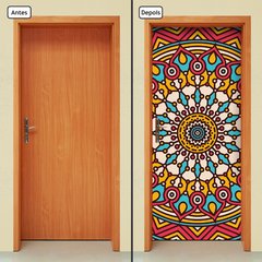Adesivo Decorativo de Porta - Mandala - 2423cnpt - comprar online