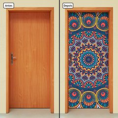 Adesivo Decorativo de Porta - Mandala - 2427cnpt - comprar online