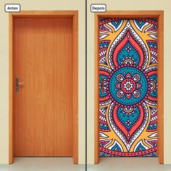 Adesivo Decorativo de Porta - Mandala - 2428cnpt - comprar online