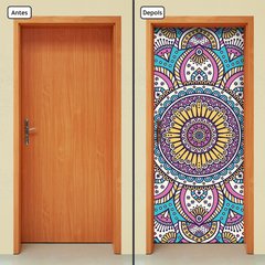 Adesivo Decorativo de Porta - Mandala - 2431cnpt - comprar online