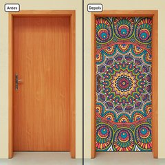 Adesivo Decorativo de Porta - Mandala - 2432cnpt - comprar online