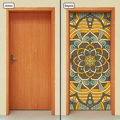 Adesivo Decorativo de Porta - Mandala - 2437cnpt - comprar online