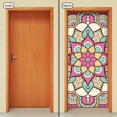 Adesivo Decorativo de Porta - Mandala - 2438cnpt - comprar online