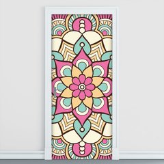 Adesivo Decorativo de Porta - Mandala - 2438cnpt