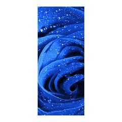 Adesivo Decorativo de Porta - Rosa Azul - Flor - 243cnpt na internet
