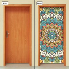 Adesivo Decorativo de Porta - Mandala - 2442cnpt - comprar online