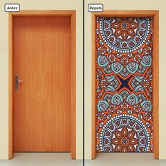 Adesivo Decorativo de Porta - Mandala - 2444cnpt - comprar online
