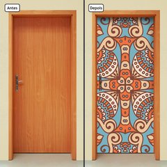 Adesivo Decorativo de Porta - Mandala - 2447cnpt - comprar online