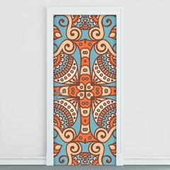 Adesivo Decorativo de Porta - Mandala - 2447cnpt