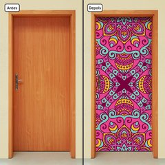 Adesivo Decorativo de Porta - Mandala - 2448cnpt - comprar online