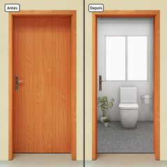 Adesivo Decorativo de Porta - Banheiro - 2456cnpt - comprar online