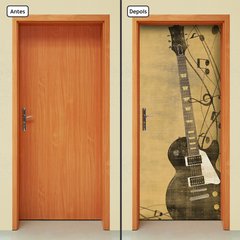 Adesivo Decorativo de Porta - Guitarra - Música - 2472cnpt - comprar online